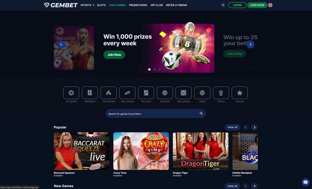 GemBet Singapore Online Gambling Enterprise and Sports Betting Gem Wager